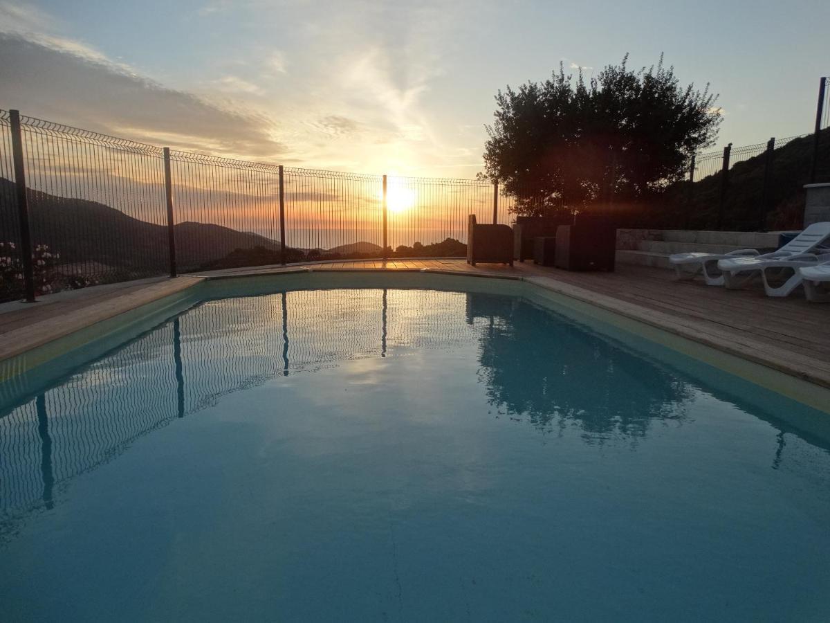 Gites Sassone, Vue Panoramique Sur Ajaccio Et La Mer Alata Kültér fotó