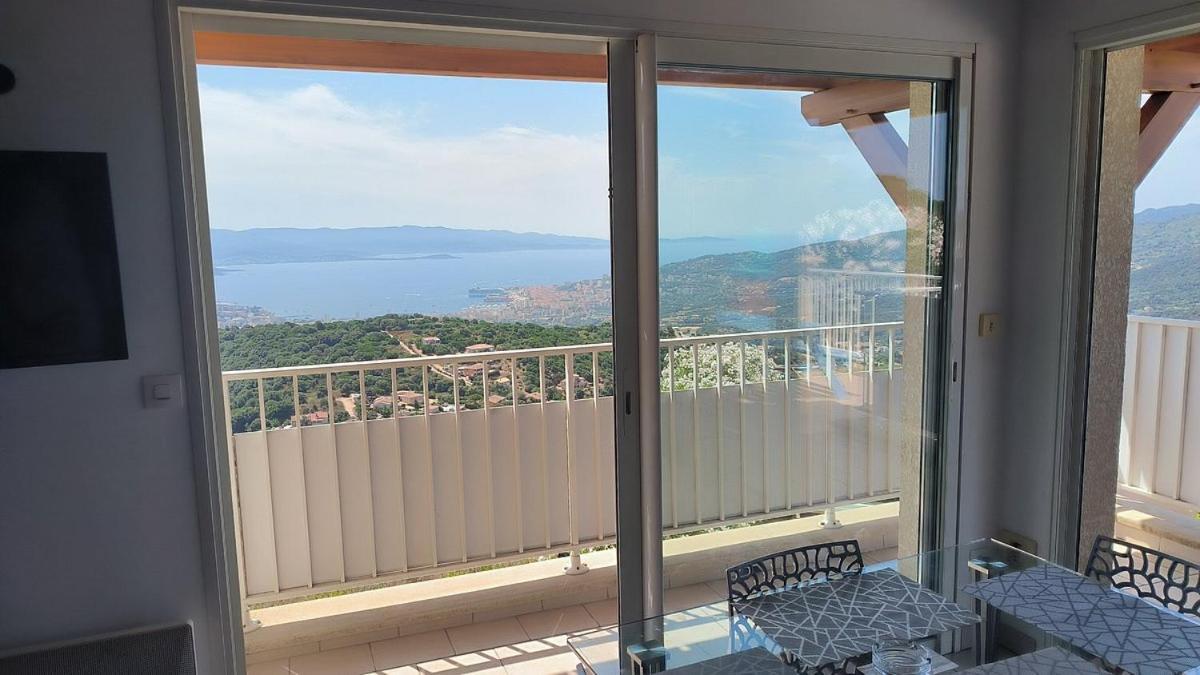 Gites Sassone, Vue Panoramique Sur Ajaccio Et La Mer Alata Kültér fotó