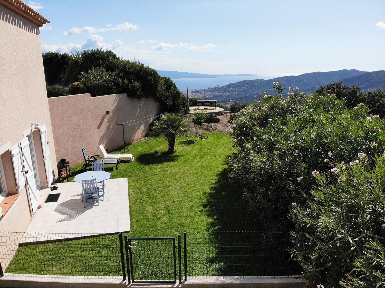 Gites Sassone, Vue Panoramique Sur Ajaccio Et La Mer Alata Kültér fotó
